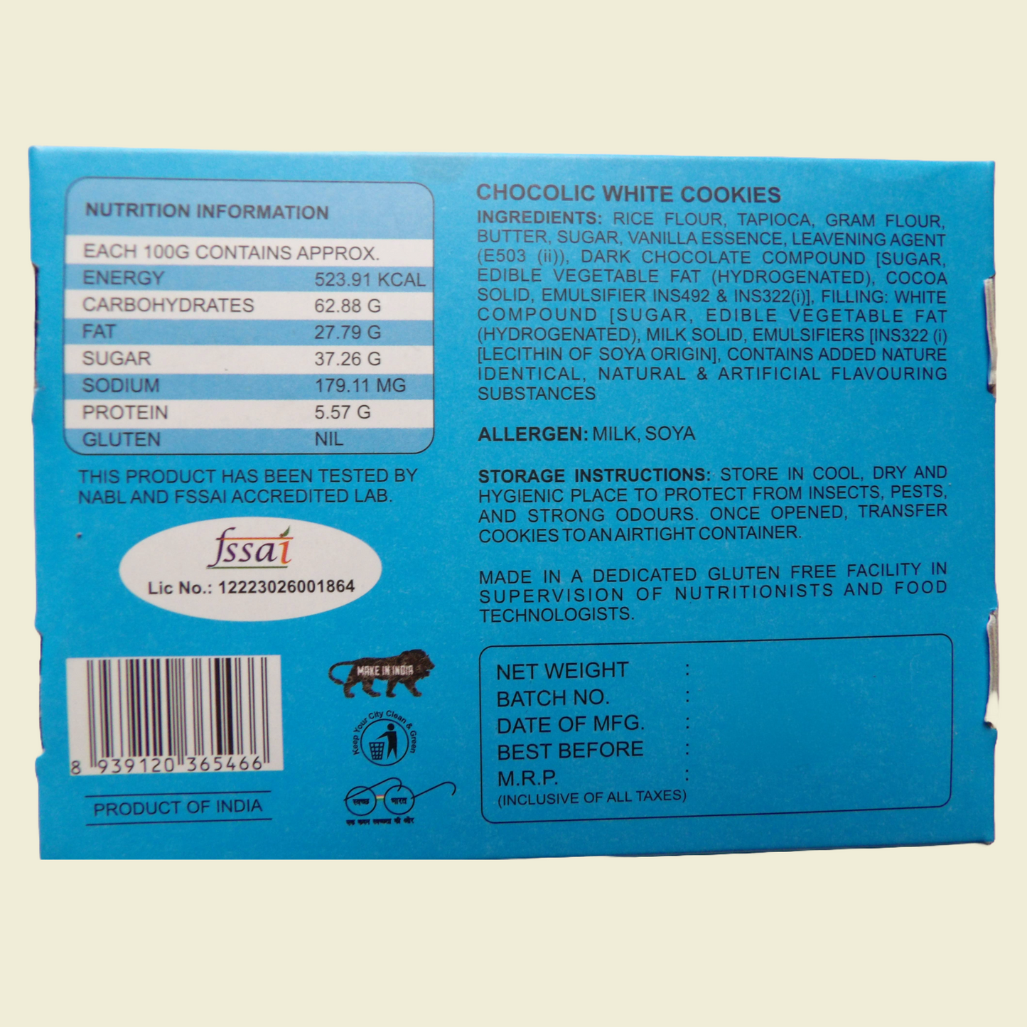 Gluten-Free Chocolic Cookies, 200 g, ₹ 215.00