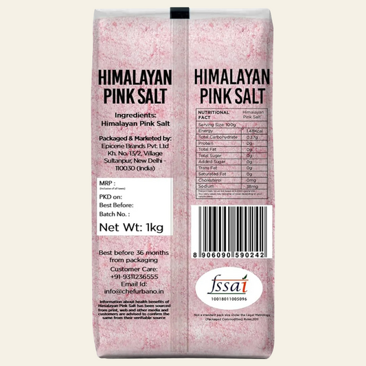 Gluten-Free Himalayan Pink Salt, 1 kg