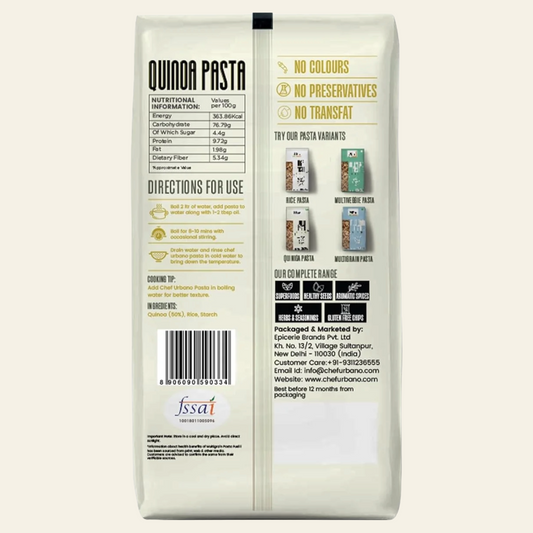 Gluten-Free Quinoa Fusilli Pasta, 250 g