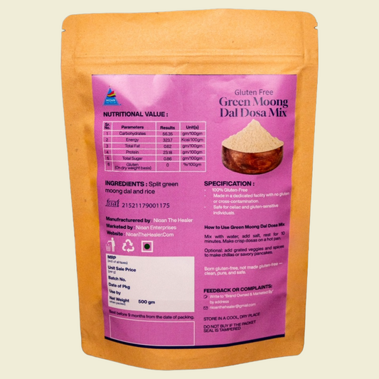 Green Moong Dal Dosa Mix, 500 g, ₹ 132.00