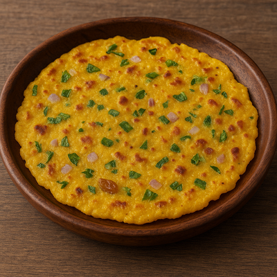 Makka Flour Cheela (Serves 2)