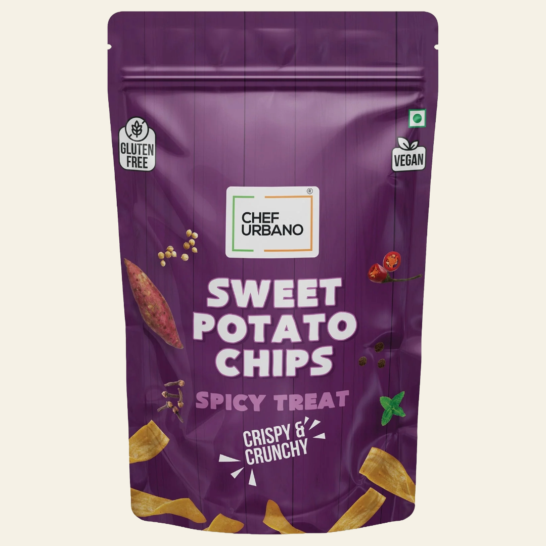 Gluten-Free Sweet Potato Chips Spicy Treat, 70 g