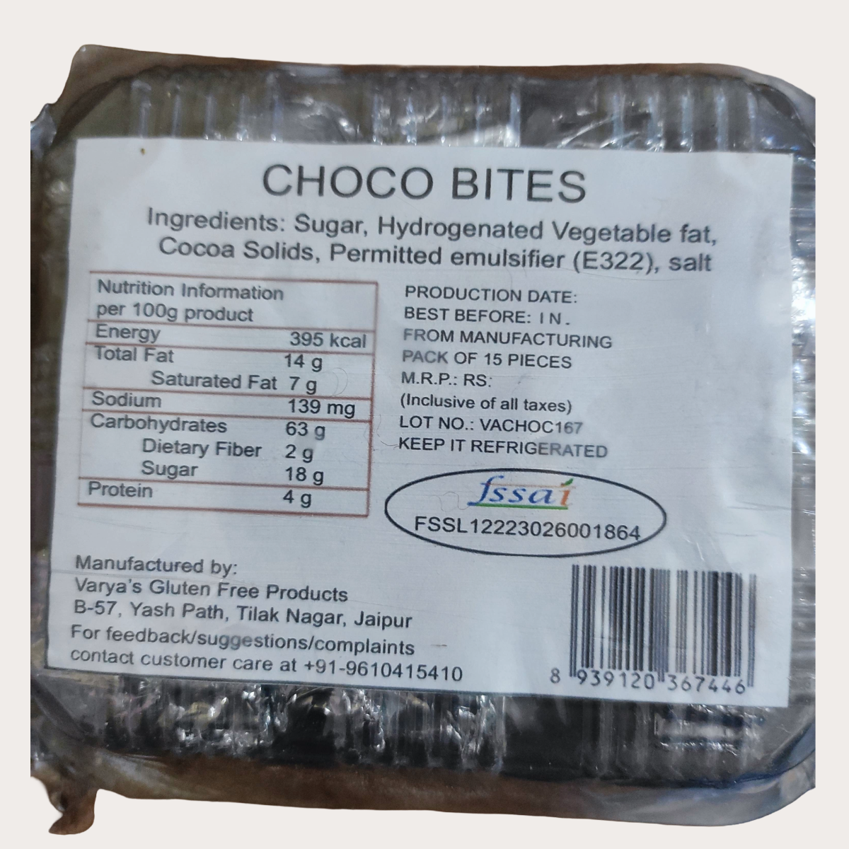 Gluten-Free Choco Bites, ₹ 180.00