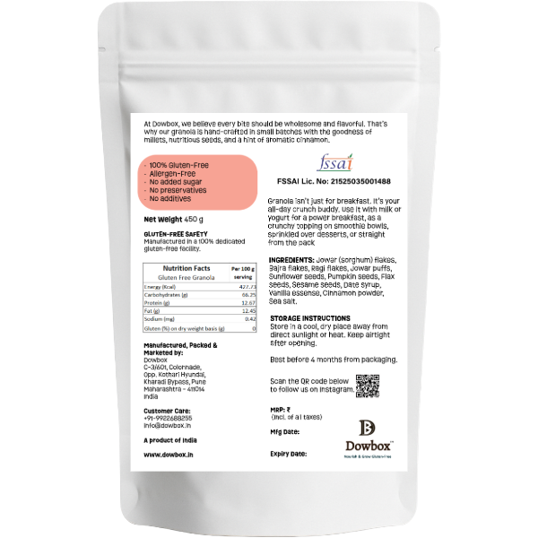 Gluten-Free Granola 450 g, ₹ 345.00