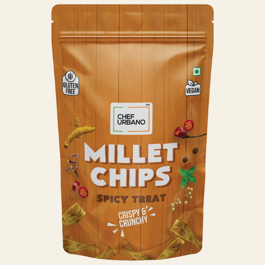 Gluten-Free Millet Chips Spicy Treat, 75 g
