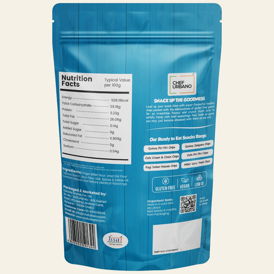 Gluten-Free Ragi Indian Masala Chips, 75 g